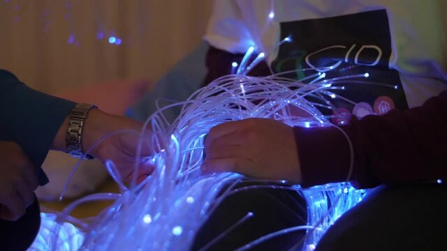 Snoezelen therapy relaxation sensory room slow motion