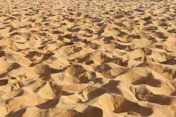 Red Sand Dunes in shadow and sunlight, Mui Ne, Vietnam