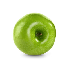 Fresh juicy green apple isolated on white
