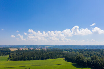 Fototapeta premium Bird's Eye View. Summer Scenic Landscape