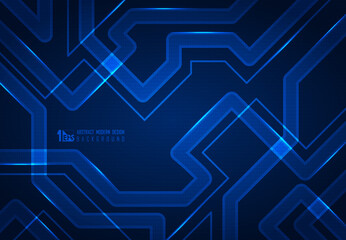 Abstract blue futuristic of line power technology design artwork cover background. illustration vector eps10