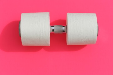 Pesas con papel higiénico