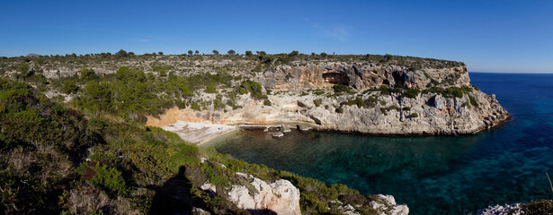Cala Bota, Cales de Mallorca,Mallorca, islas baleares, Spain