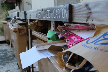 déchet de carton