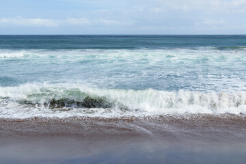 海　波　浜　素材