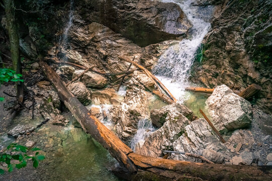 Wanderung zu den Lainbach Wasserf&auml;llen bei Kochel am See Bayern