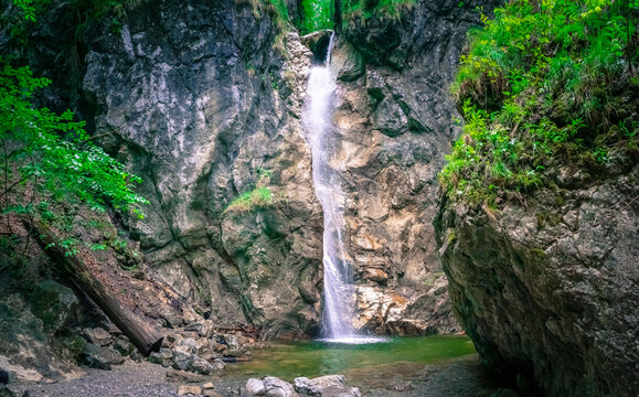 Wanderung zu den Lainbach Wasserf&auml;llen bei Kochel am See Bayern