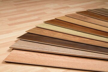 Obraz na płótnie Canvas Wood flooring swatches