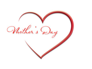 Herz mit Text auf Weißem Hintergrund.