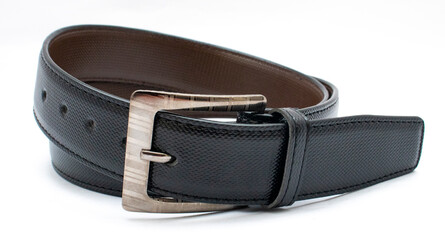 black leather belt