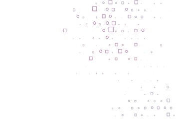 Light Purple vector backdrop with dots, spots, cubes.