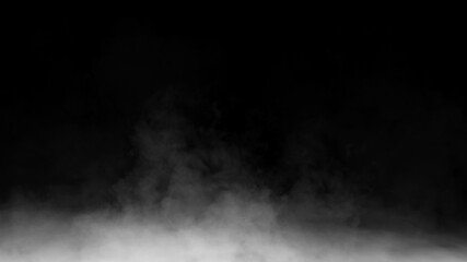 Fog and mist effect on isolated background. Smoke chemistry, mystery texture overlays. Stock illuistration.