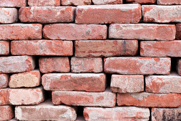 Old brick wall background. Brickwork texture.