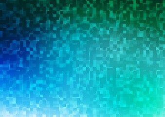 Light Blue, Green vector layout with lines, rectangles.