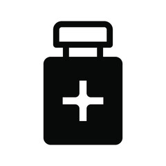 Obraz premium Medicine hospital icon set. Healthcare symbol vector collection.