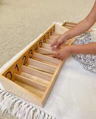 wooden spindles score from 0 to 9