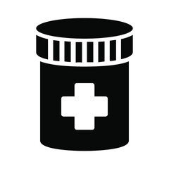 Obraz premium Medicine hospital icon set. Healthcare symbol vector collection.