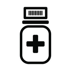 Fototapeta premium Medicine hospital icon set. Healthcare symbol vector collection.
