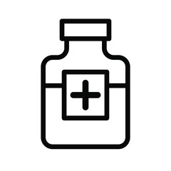 Medicine hospital icon set. Healthcare symbol vector collection.