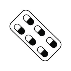 Medicine hospital icon set. Healthcare symbol vector collection.