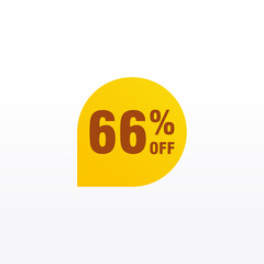 66 discount, Sales Vector badges for Labels, , Stickers, Banners, Tags, Web Stickers, New offer. Discount origami sign banner
