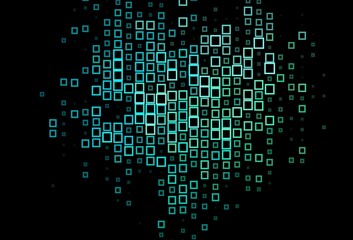 Dark Blue, Green vector backdrop with rhombus.