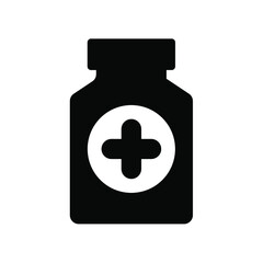 Medicine hospital icon set. Healthcare symbol vector collection.
