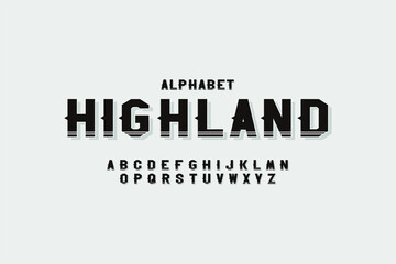 Modern Alphabet Font. Typography urban style fonts for technology, digital, movie logo design. vector illustration