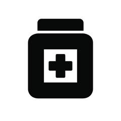 Medicine hospital icon set. Healthcare symbol vector collection.