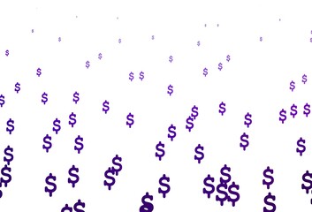 Light Purple vector template with Dollar.