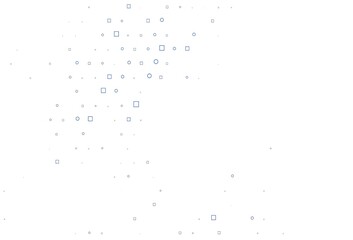 Light BLUE vector pattern with spheres, squares.