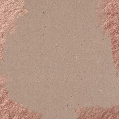 Metallic Rose Gold Sprinkled Pattern on Kraft Paper Background
