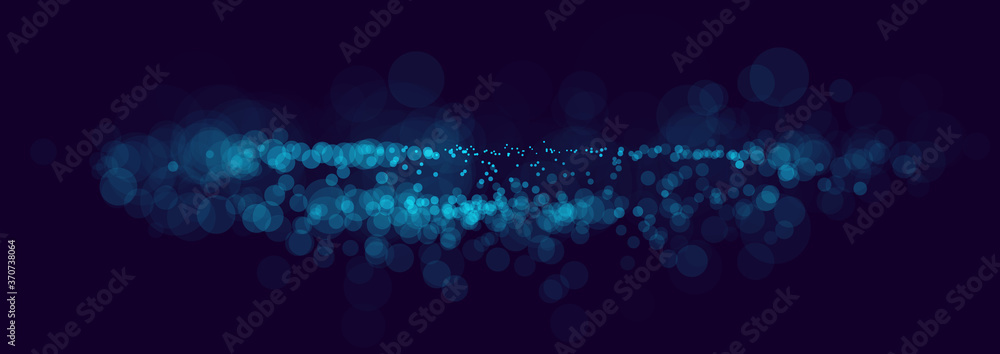 Poster beautiful bokeh blurred lights vector abstract background with defocused transparent lights effect, 