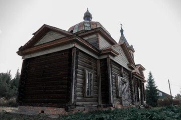 destroyed old church