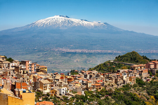 Mount Etna near Centuripe, Sicily, Italy