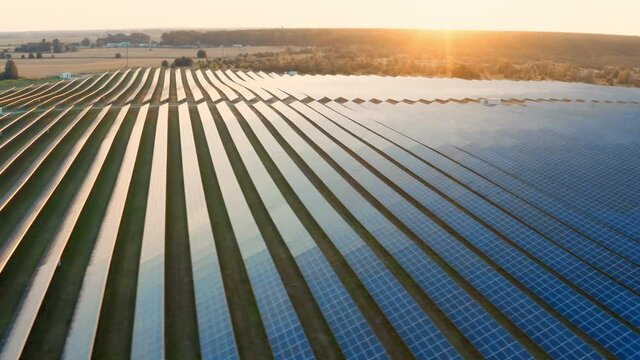 Solar sun station energy power plant field industry nature