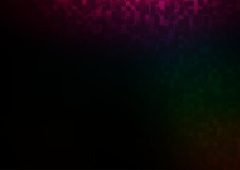 Dark Multicolor, Rainbow vector pattern in square style.