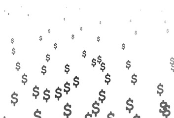 Light Silver, Gray vector layout with banking symbols.