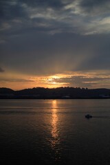 atardecer en el mar