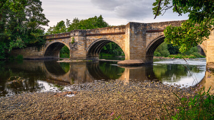 Fototapeta na wymiar Sunderland Bridge over the River Wear, at Croxdale a village just south of Durham City in County Durham, England.