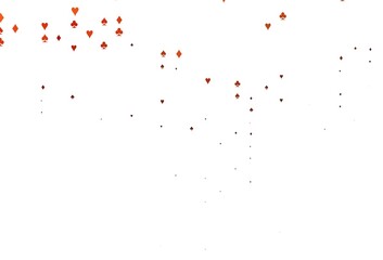 Light Red vector texture with playing cards.