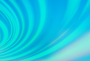 Light BLUE vector template with bent ribbons.