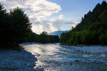 River and forest in Racha, Georgia