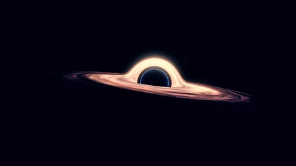 Abwaschbare Fototapete Universum Black hole attracting space .black hole system