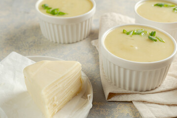 bowl of cream cheese with chives