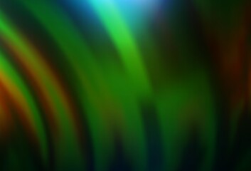 Dark Green, Yellow vector template with lines, ovals.