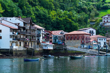 Fototapeta na wymiar Pasaia San Juan or Pasai Donibane town, Jaizkibel Mountain range, Gipuzkoa province, Basque Country, Spain, Europe