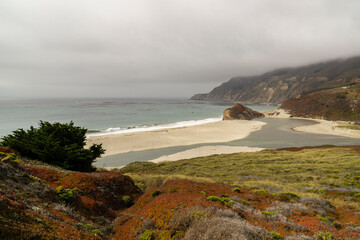 California on the way to Carmel, panoramic views