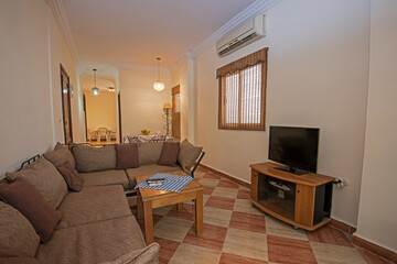 Interior design of luxury apartment living room