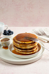 pancakes on a plate